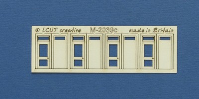 M 20-39c N gauge kit of 4 single doors with square transom type 2